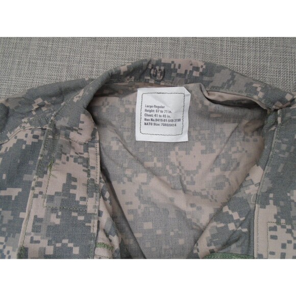 Defender M Digital Camo Men's Size Large BDU Full Zip Army Military Jacket - Picture 5 of 15